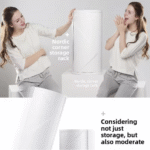 360° Rotating Bathroom Storage Rack – Wall Mounted - صورة 7