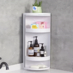 360° Rotating Bathroom Storage Rack – Wall Mounted - صورة 4