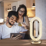 Crystal Touch Table Lamp – USB Rechargeable - صورة 2