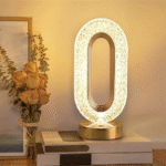 Crystal Touch Table Lamp – USB Rechargeable - صورة 3
