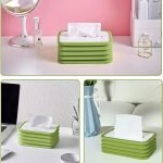 Tissue Box Silicone Holder Collapsible - صورة 4