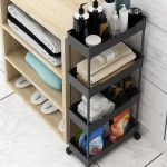 Slim Storage Organizer Rack 4 Shelf with 4 Wheels - صورة 4