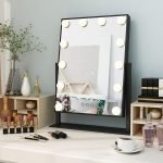 Mirror with LED Lights 12 Dimmable Bulbs For Makeup - Image 3