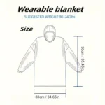 Wearable Blanket Hoodie – Oversized Fleece Pullover with Hood & Pocket - Image 19