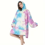Wearable Blanket Hoodie – Oversized Fleece Pullover with Hood & Pocket - Image 20