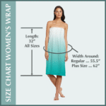 DII Women's Adjustable Microfiber Hair & Shower Wrap - صورة 12