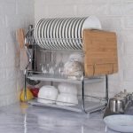 Multifunctional 3-Tier Dish Drying Rack, Stainless Steel Kitchen Sinkware