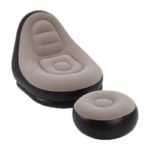 Portable Inflatable Sofa with Footstool – Foldable Bean Bag Leisure Chair - صورة 5