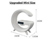 15W Wireless Charger Alarm Clock – Speaker & RGB Night Lamp - صورة 3