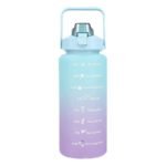 Large Capacity 2000ml Gradient Sports Water Bottle with Straw – BPA Free Tritan