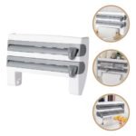 4-in-1 Wall-Mounted Paper Dispenser – Foil, Film & Towel Rack - صورة 3