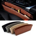 Vehicle Storage Box | Premium PU Leather Seat Catcher | Gap Filler Car Organizer| - صورة 18