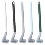 Long Handle Toilet Cleaning Brush – Bendable Silicone Head - صورة 2