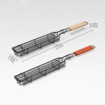 BBQ Grilling Basket Set – Stainless Steel Mesh Baskets for Fish, Meat & Vegetables (3PCS) - Image 4