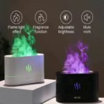 LED Flame Ultrasonic Humidifier – Essential Oil Aroma Diffuser with Night Light - صورة 4