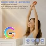 15W Wireless Charger Alarm Clock – Speaker & RGB Night Lamp - صورة 4