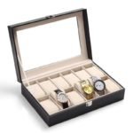 PU Leather Watch Box – 9 Slot Organizer - صورة 2