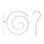 Round Spiral Quilt Sheets Hanger – Space-Saving Rotating Rack - صورة 5