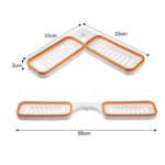 Wall Mount Bathroom Rack – 180° Rotatable Corner Storage Shelf - صورة 3