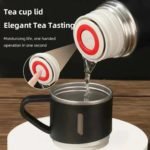 🏷️ Vacuum Flask Set – 500ML Stainless Steel Business Thermos with 3 Cups - صورة 6