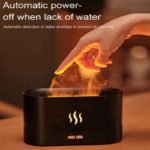 LED Flame Ultrasonic Humidifier – Essential Oil Aroma Diffuser with Night Light - صورة 2