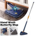 Triangle 360° Cleaning Mop – Telescopic Self-Draining Household Brush - صورة 5