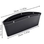 Vehicle Storage Box | Premium PU Leather Seat Catcher | Gap Filler Car Organizer| - صورة 10