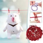 Windproof Clothesline 5M with Clips – Portable Travel Laundry Rope - صورة 4
