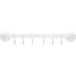 Stainless Steel Towel Rack – Suction Cup Wall Hooks with 6 Removable Hangers - صورة 4