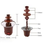 Three Layers Mini Chocolate Fountain - صورة 13