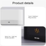 LED Flame Ultrasonic Humidifier – Essential Oil Aroma Diffuser with Night Light - صورة 3