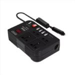 Car Power Inverter – DC 12V to AC 220V Converter with 4 USB & 4 AC Outlets 300W