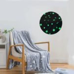 Magic Glow In The Dark Blanket – Star & Moon Luminous Plush Throw - صورة 9