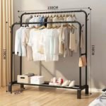 Closet Organizer Coat Rack Stand – Sturdy Carbon Steel Clothes & Shoe Organizer with Hooks - Image 3