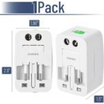 Universal USB Travel Adapter – Compact International Power Adapter - صورة 2
