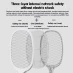 Electric Mosquito Swatter & Bug Zapper – USB Rechargeable 2-in-1 - Image 4