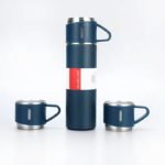 🏷️ Vacuum Flask Set – 500ML Stainless Steel Business Thermos with 3 Cups - صورة 10