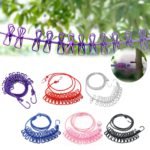 Windproof Clothesline 5M with Clips – Portable Travel Laundry Rope - صورة 8