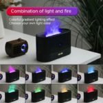 LED Flame Ultrasonic Humidifier – Essential Oil Aroma Diffuser with Night Light - صورة 6