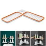 Wall Mount Bathroom Rack – 180° Rotatable Corner Storage Shelf - صورة 7