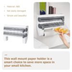 4-in-1 Wall-Mounted Paper Dispenser – Foil, Film & Towel Rack - صورة 4