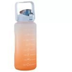 Large Capacity 2000ml Gradient Sports Water Bottle with Straw – BPA Free Tritan - صورة 2