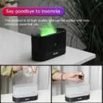LED Flame Ultrasonic Humidifier – Essential Oil Aroma Diffuser with Night Light - صورة 7