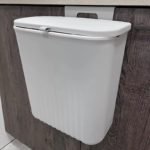 Wall Mounted Trash Can with Lid 9L – Hanging Kitchen & Bathroom Waste Bin - صورة 6