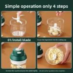Wireless Mini Electric Garlic Chopper - صورة 8