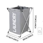 Foldable Laundry Basket with Cover – Large Oxford Cloth Clothes Hamper - Image 6