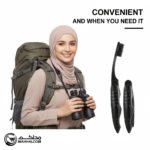 Black Travel Folding Toothbrush - صورة 6