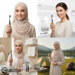 Black Travel Folding Toothbrush - صورة 9