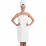 DII Women's Adjustable Microfiber Hair & Shower Wrap - صورة 3