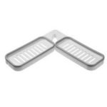 Wall Mount Bathroom Rack – 180° Rotatable Corner Storage Shelf - صورة 8